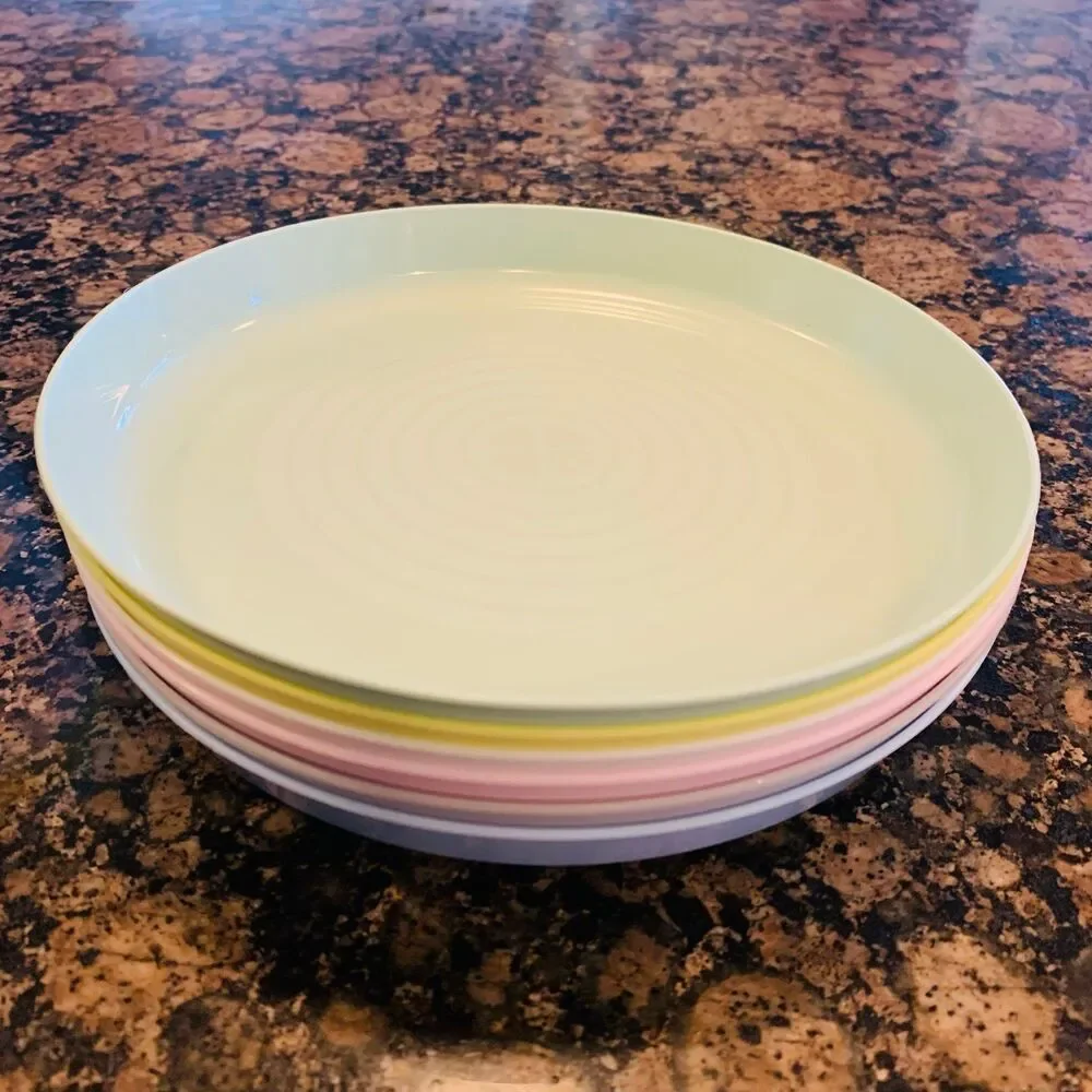 NWT IKEA KALAS Toddler/Little Kids & Kids Plates 6-Pack Set, mixed pastel colors